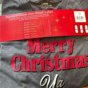 Gray Christmas tee with wording Merry Christmas Ya’ll